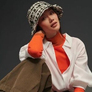 NWT Anthropologie Woven Bucket Hat